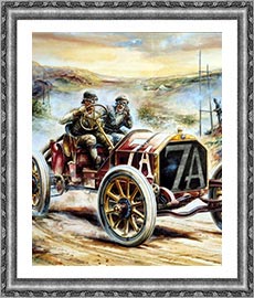 Vintage Autos -  Ölgemäldereproduktionen